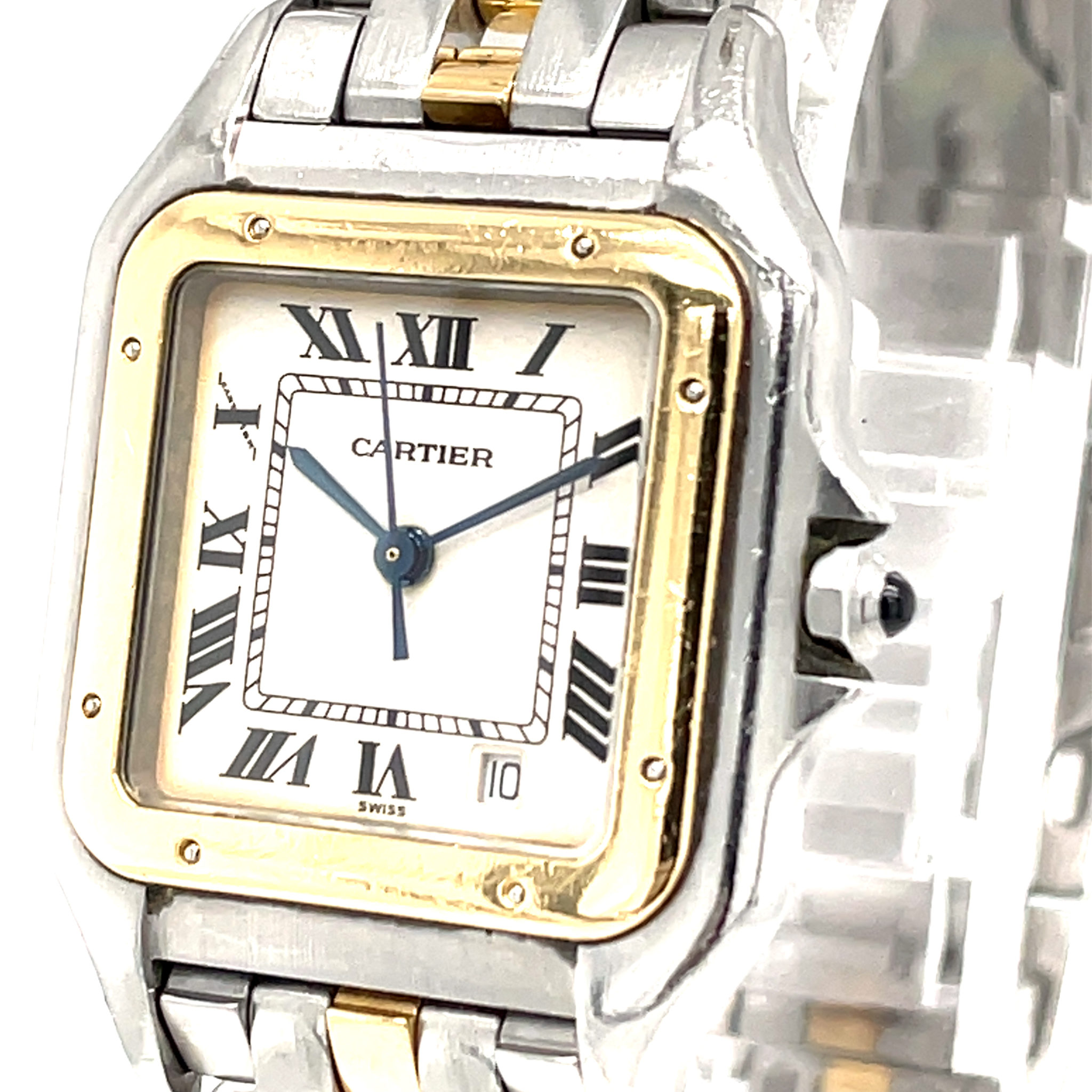 Cartier Panthere Stahl/Gold 1 row Gold, Ref 187949 27mm Vintage old school - Bild 2