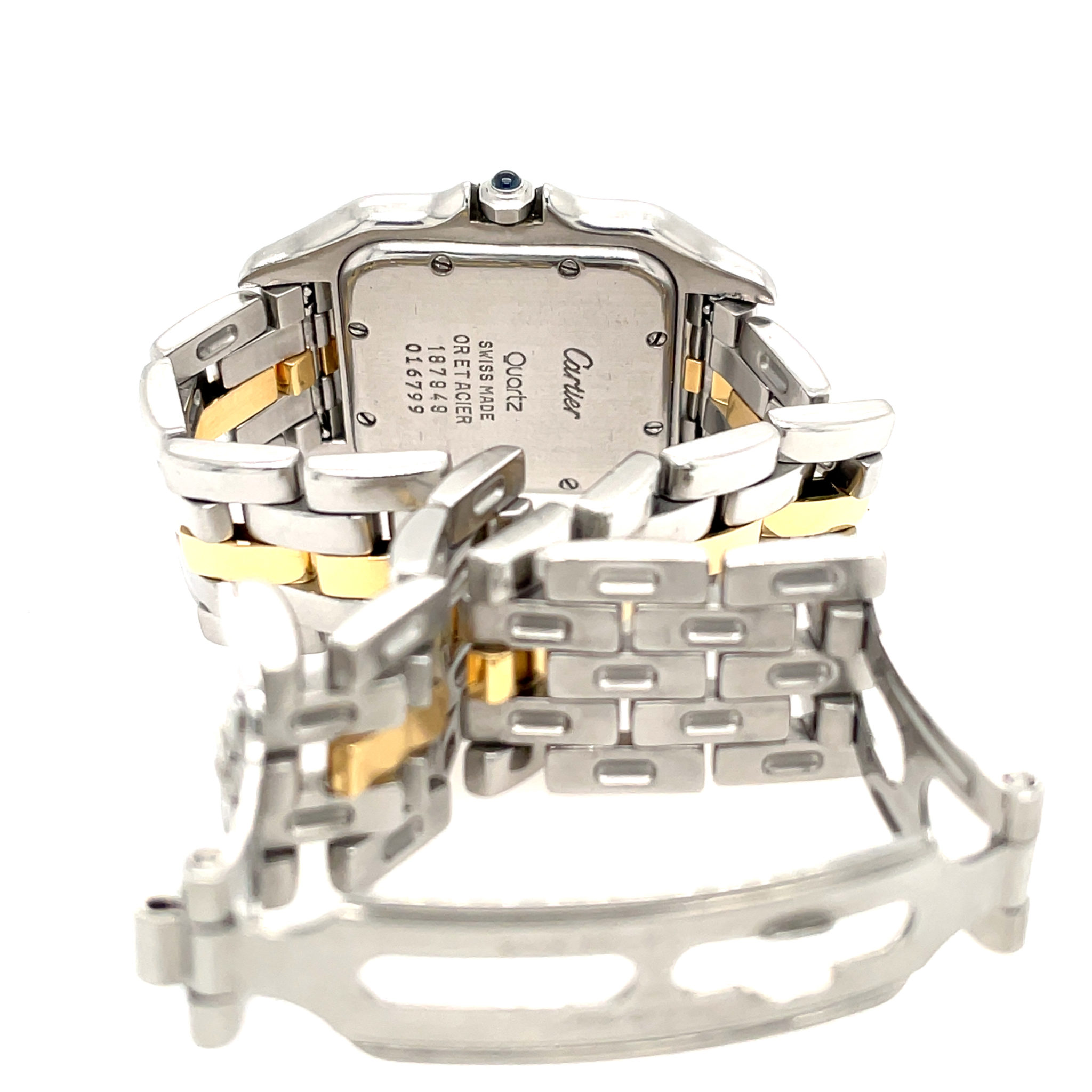 Cartier Panthere Stahl/Gold 1 row Gold, Ref 187949 27mm Vintage old school - Bild 9