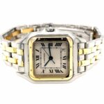 Cartier Panthere Stahl/Gold 2 row Gold, Ref 187949 27mm Vintage old school ca. 1990 - Bild 4 Vorschau