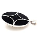 Diamant Anhänger ca. 2 ct Leopardenkopf Onyx Smaragden Weißgold 750/ 18K - Bild 7 Vorschau