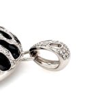 Diamant Anhänger ca. 2 ct Leopardenkopf Onyx Smaragden Weißgold 750/ 18K - Bild 4 Vorschau