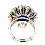 Saphir Ring ca. 13 ct Gr.55 ca. 4,12 ct Brillanten Platin 830 - Bild 4 Vorschau