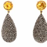 Diamant Silber Ohrhänger ca. 8,5 ct Gelbgold 585/ 14K - Bild 4 Vorschau
