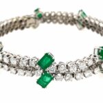 Smaragd Armband 18,3 cm ca. 5,10 ct Diamanten Weißgold 750/18K Vorschau