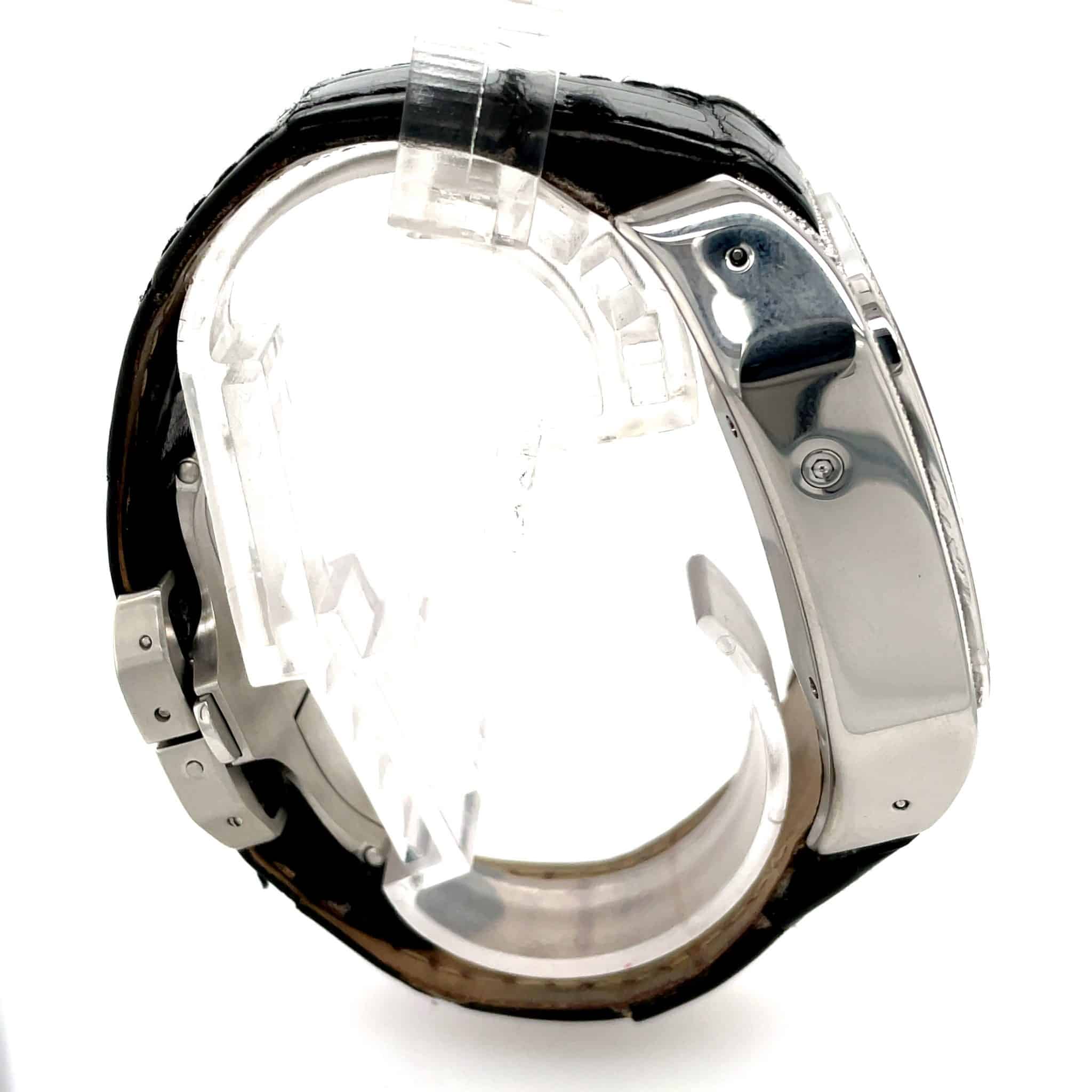 Cartier Santos 100 Xl Ref. 2740 W20090X8 Chronograph Stahl Diamond Iced Out Full Set - Bild 7