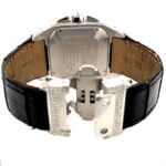 Cartier Santos 100 Xl Ref. 2740 W20090X8 Chronograph Stahl Diamond Iced Out Full Set - Bild 17 Vorschau