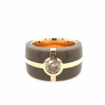 Carsten Fischer Ring Gr.57 ca. 1,0 ct braunem Diamant Gelbgold 750/ 18K Vorschau