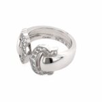 Cartier „C“ Ring Gr. 54 ca. 0,50 ct Diamanten Weißgold 750/ 18K - Bild 3 Vorschau