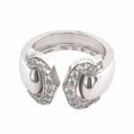 Cartier „C“ Ring Gr. 54 ca. 0,50 ct Diamanten Weißgold 750/ 18K - Bild 2 Vorschau