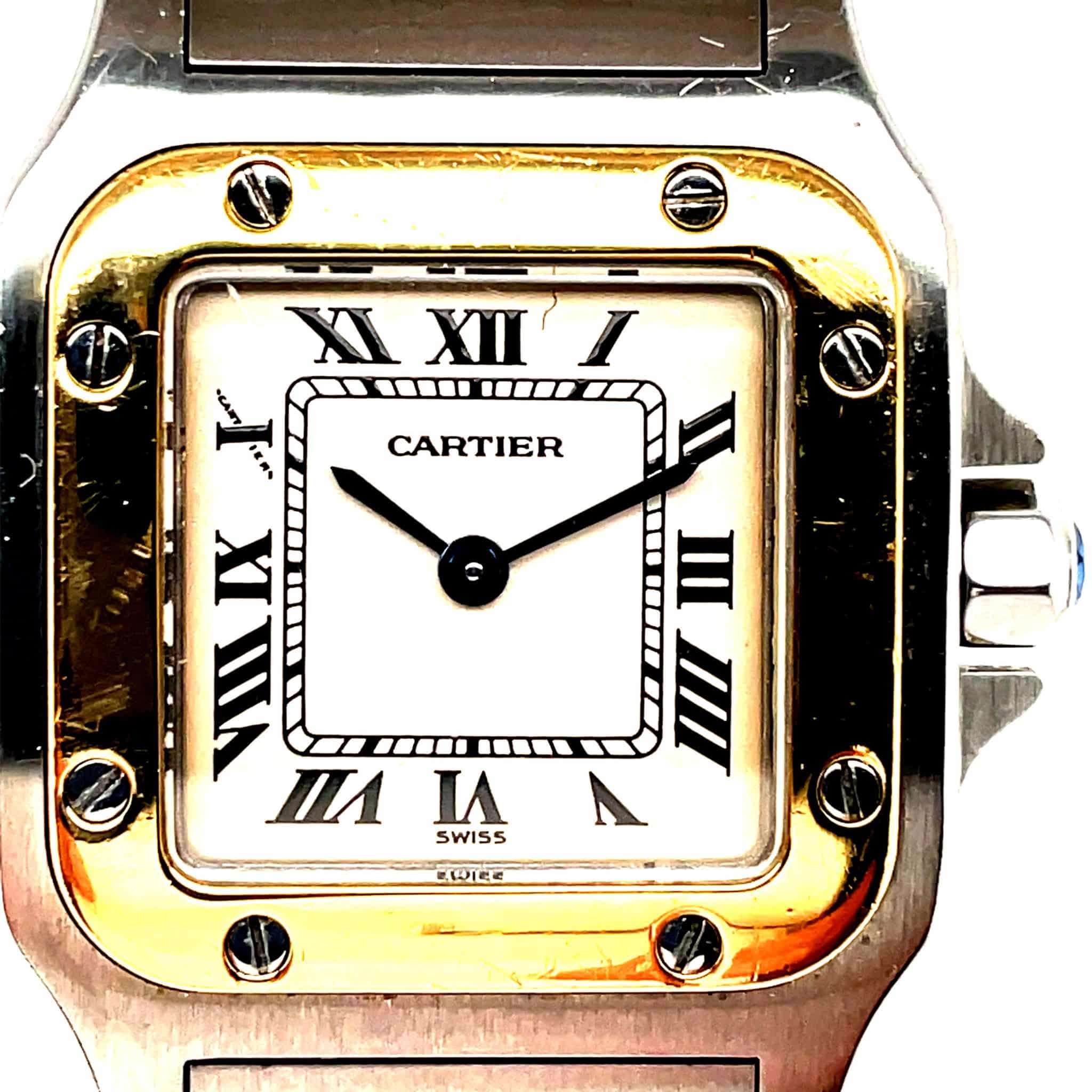 Cartier Santos Galbée Stahl/Gold 750 Quarz Ref. 1567 Full Set 1995 VINTAGE - Bild 2