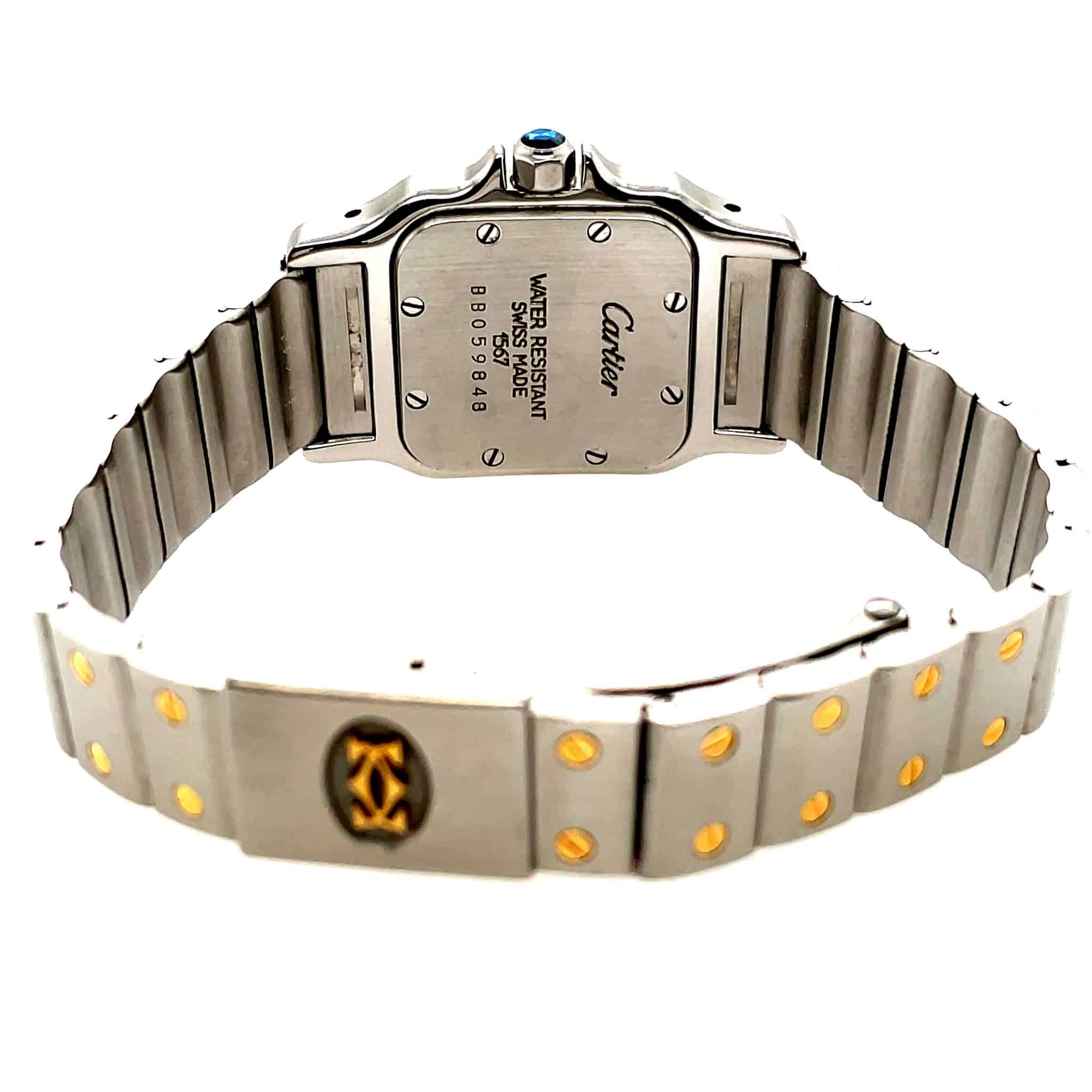 Cartier Santos Galbée Stahl/Gold 750 Quarz Ref. 1567 Full Set 1995 VINTAGE - Bild 10