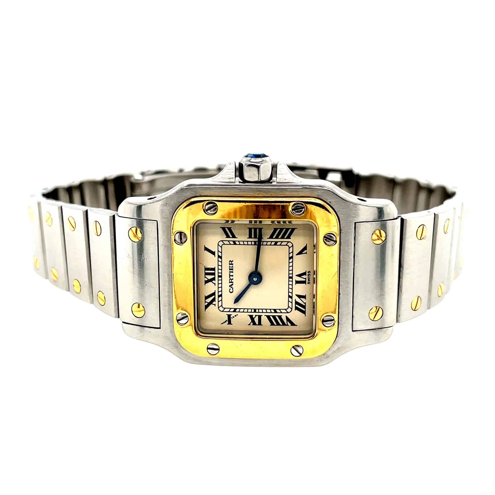 Cartier Santos Galbée Stahl/Gold 750 Quarz Ref. 1567 Full Set 1995 VINTAGE - Bild 5