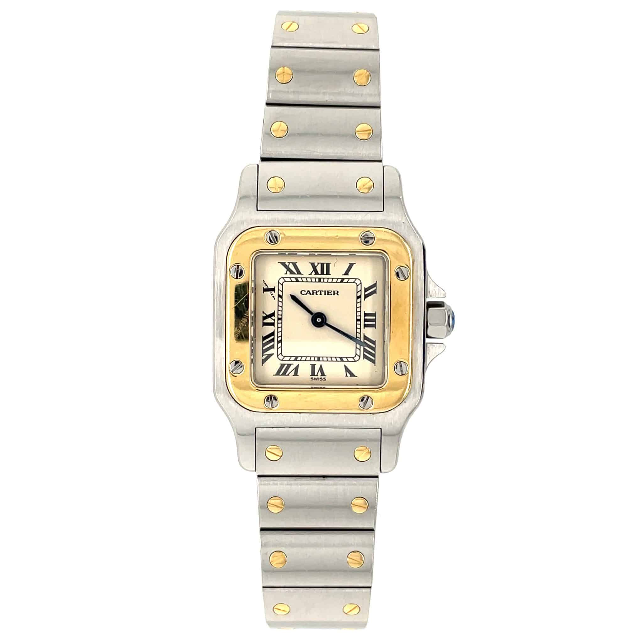 Cartier Santos Galbée Stahl/Gold 750 Quarz Ref. 1567 Full Set 1995 VINTAGE