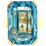 Hornemann Aquamarin ca. 34 ct. Ring Gr. 58 Gelbgold 750/ 18K Vorschau