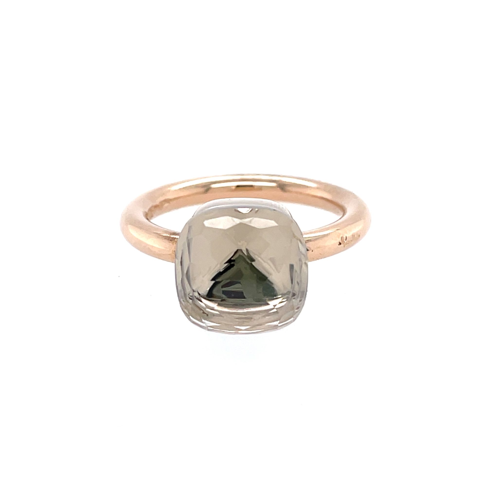 Pomellato Ring „Nudo“ mit weißem Topas