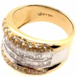 Ring Gr. 54 ca. 1,10 ct Diamanten Bicolor 750/ 18K - Bild 3 Vorschau
