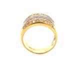 Ring Gr. 54 ca. 1,10 ct Diamanten Bicolor 750/ 18K - Bild 4 Vorschau