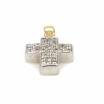 Anhänger „Kreuz“ Bicolor 750/ 18K ca. 0,4 ct Brillanten - Bild 2 Vorschau