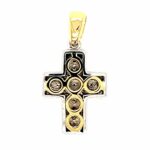 Anhänger „Kreuz“ Bicolor 750/ 18K ca. 0,4 ct Brillanten - Bild 3 Vorschau