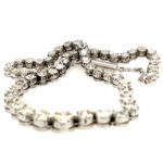 Antike Diamantriviére Sterlingsilber 925 ca. 15ct Brillanten - Bild 5 Vorschau