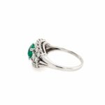 Smaragd Ring Gr.52 ca. 1,14 ct Diamanten Weißgold 585/ 14K - Bild 3 Vorschau