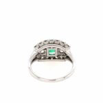 Smaragd Ring Gr.52 ca. 1,14 ct Diamanten Weißgold 585/ 14K - Bild 4 Vorschau