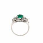 Smaragd Ring Gr.52 ca. 1,14 ct Diamanten Weißgold 585/ 14K - Bild 5 Vorschau