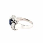 Saphir Ring Gr.52 ca. 0,95 ct Diamanten Weißgold 750/18K - Bild 4 Vorschau