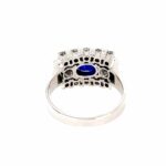 Saphir Ring Gr.52 ca. 0,95 ct Diamanten Weißgold 750/18K - Bild 5 Vorschau
