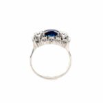 Saphir Ring Gr.52 ca. 0,95 ct Diamanten Weißgold 750/18K - Bild 3 Vorschau
