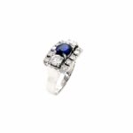 Saphir Ring Gr.52 ca. 0,95 ct Diamanten Weißgold 750/18K - Bild 2 Vorschau