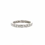 Memoire Ring Gr. 52,5 ca. 0,70 ct Diamanten Weißgold 750/ 18K - Bild 4 Vorschau