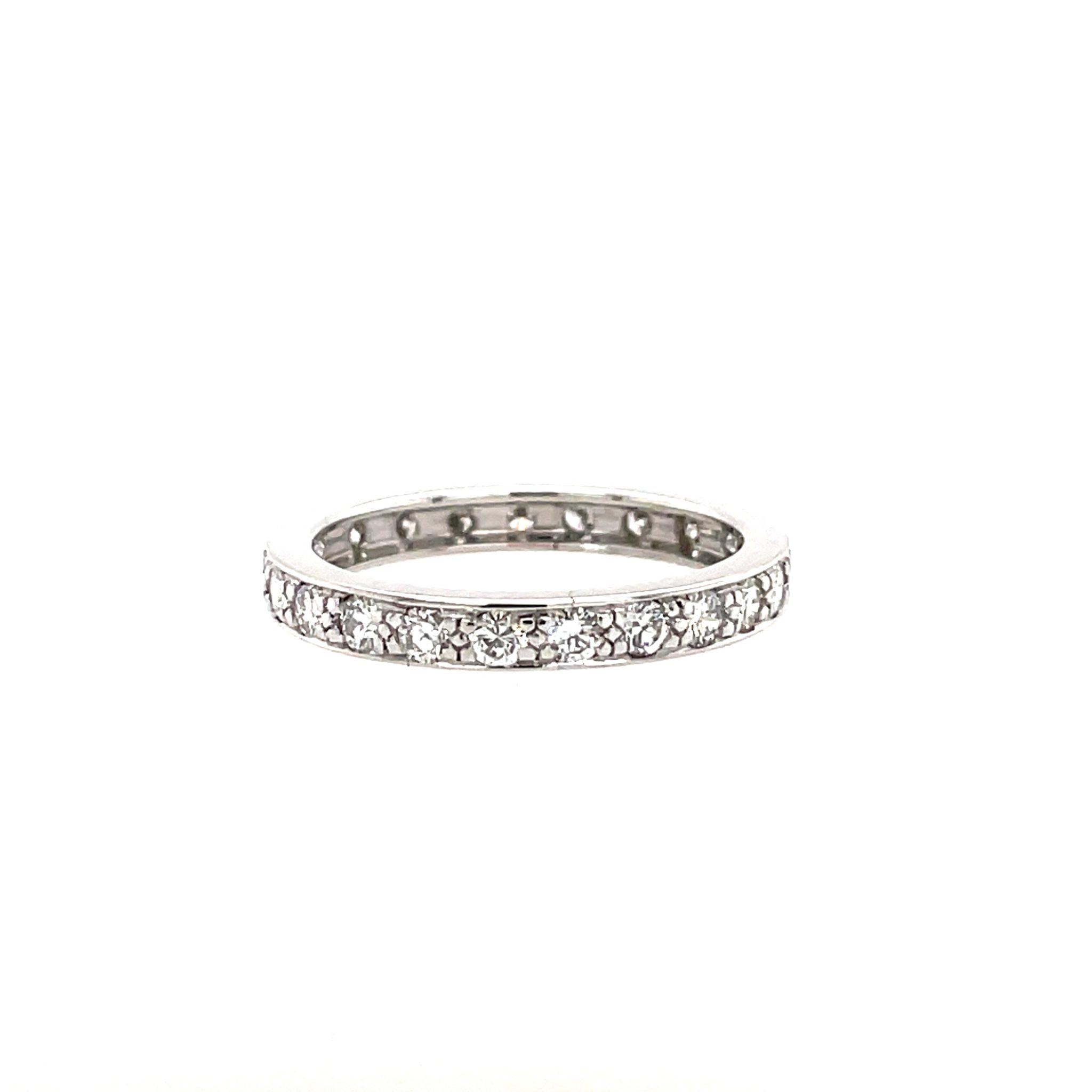 Memoire Ring Gr. 52,5 ca. 0,70 ct Diamanten Weißgold 750/ 18K - Bild 4