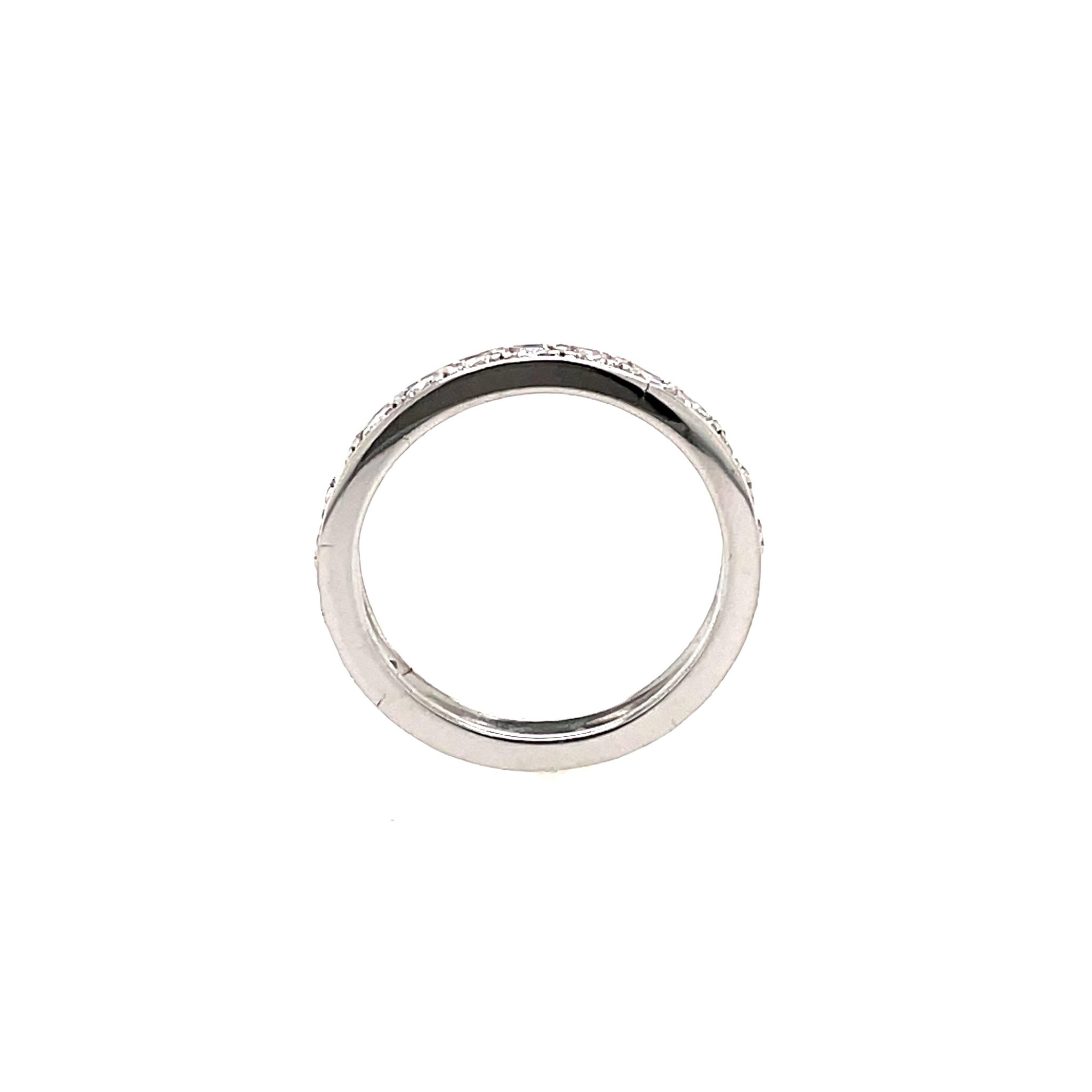 Memoire Ring Gr. 52,5 ca. 0,70 ct Diamanten Weißgold 750/ 18K - Bild 3