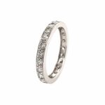 Memoire Ring Gr. 52,5 ca. 0,70 ct Diamanten Weißgold 750/ 18K - Bild 2 Vorschau