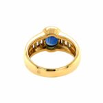 Saphir Ring Gr. 52 ca.0,25ct Diamanten Gelbgold 750/ 18K - Bild 4 Vorschau