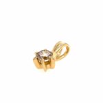 Solitäranhänger ca. 1,0 ct Diamant Gelbgold 750/ 18K - Bild 2 Vorschau