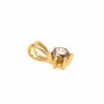 Solitäranhänger ca. 1,0 ct Diamant Gelbgold 750/ 18K - Bild 3 Vorschau