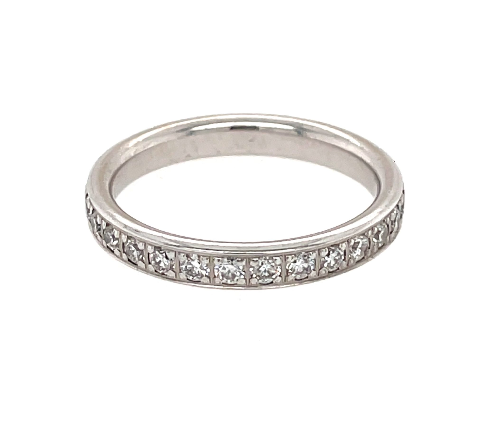 Memoire Ring Gr.51,5 Weißgold 750/ 18K ca. 0,87 ct Brillanten Memoire Ring