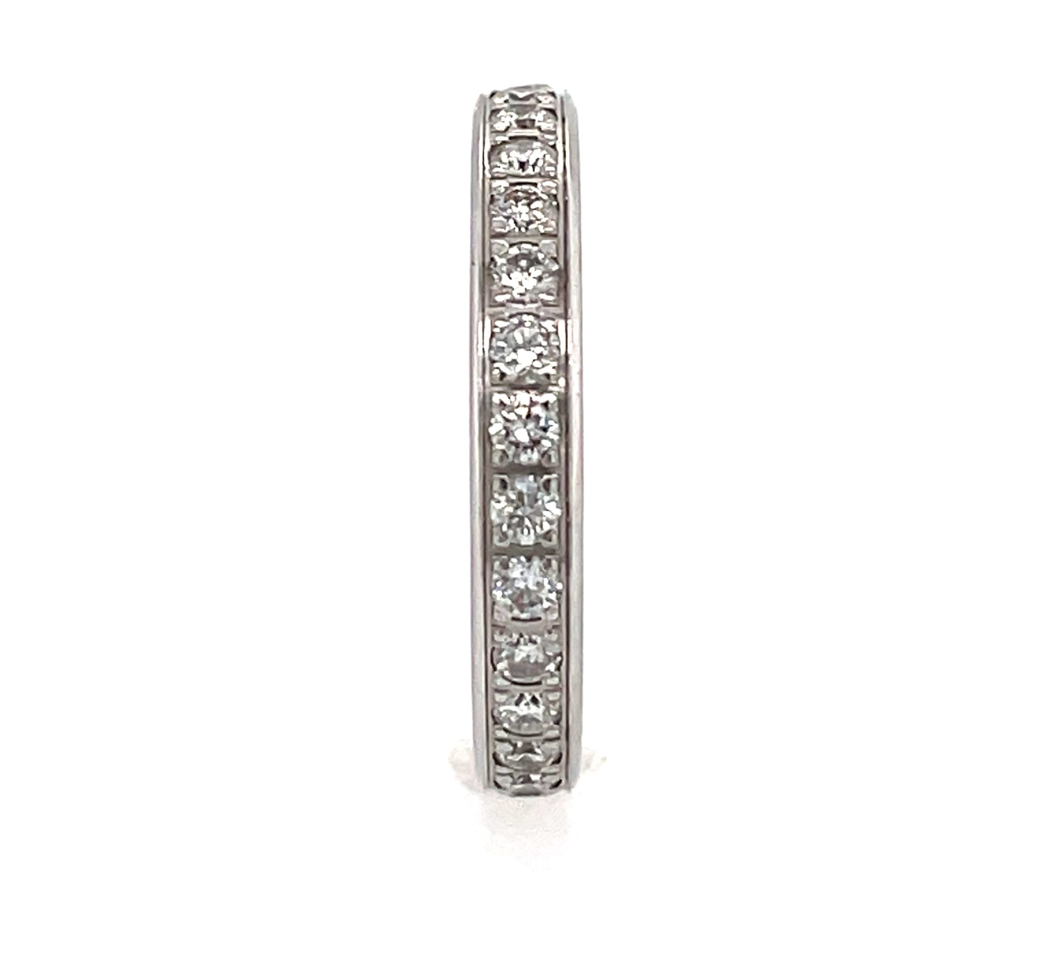 Memoire Ring Gr.51,5 Weißgold 750/ 18K ca. 0,87 ct Brillanten Memoire Ring - Bild 4