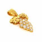 Anhänger „Weintrauben“ ca. 1,04 ct Brillanten Gelbgold 916/ 22K - Bild 2 Vorschau