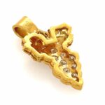 Anhänger „Weintrauben“ ca. 1,04 ct Brillanten Gelbgold 916/ 22K - Bild 3 Vorschau