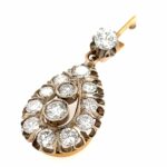 Ohrringe „Tropfen“ ca. 6,0 ct Diamanten Gold Ohrringe Roségold 583 - Bild 2 Vorschau