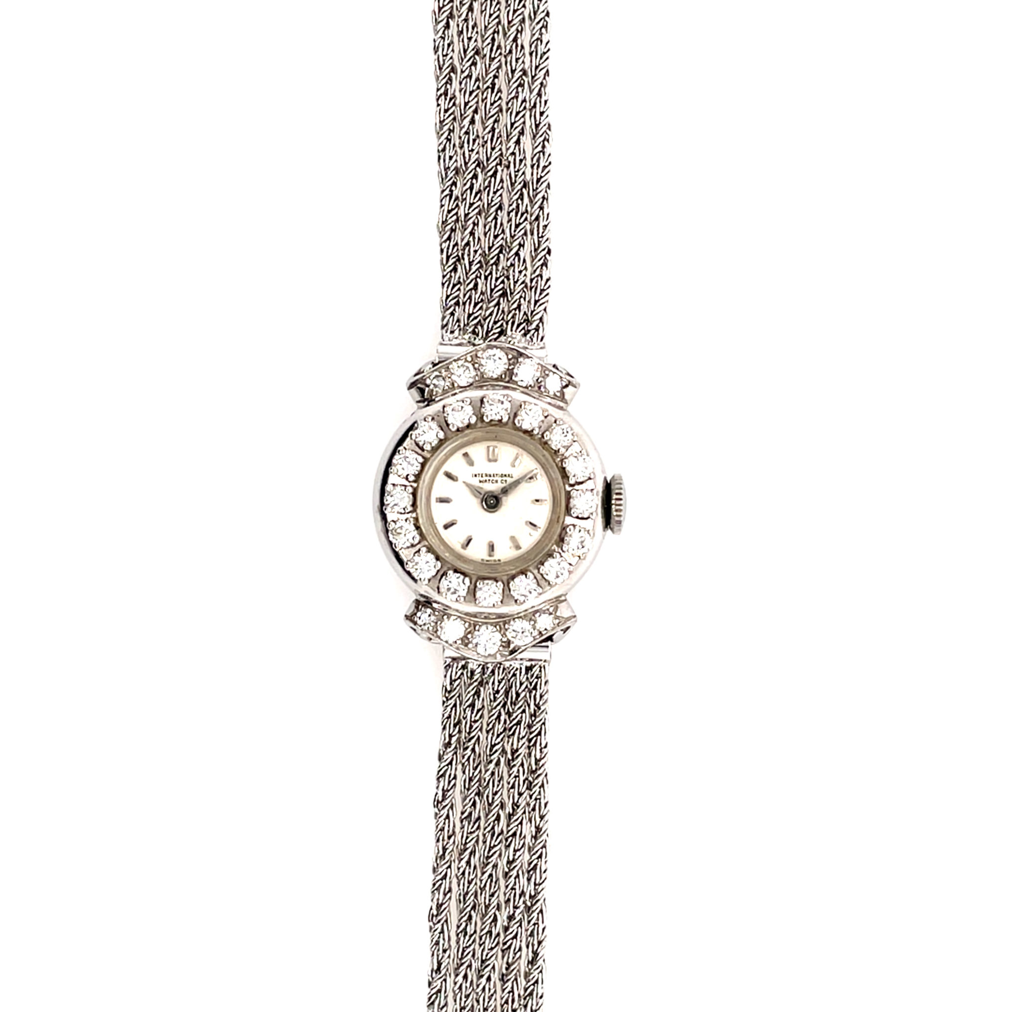 IWC Lady Weißgold 750 1960s Diamond Watch Vintage - Bild 2