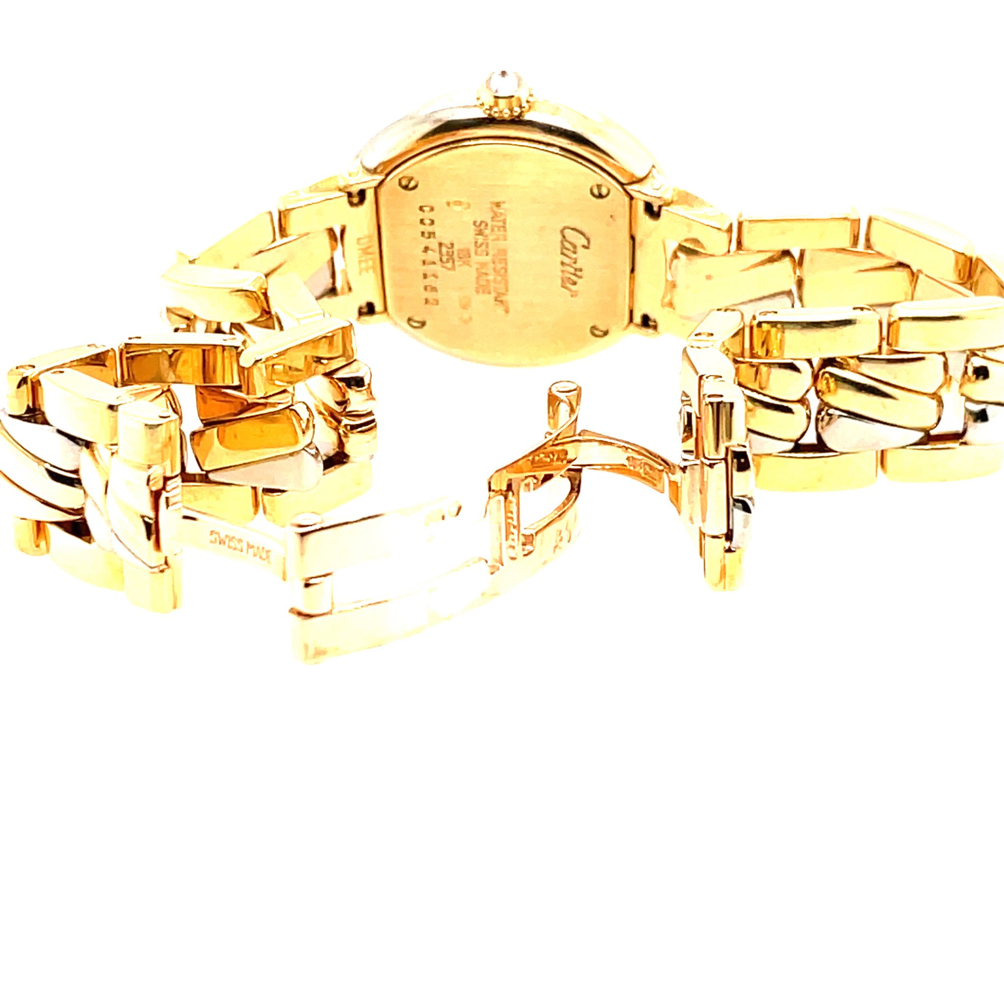 Cartier Montres Trinity Ref. 2357 750 Tricolor Watch ca. 1990, Factory Diamond - Bild 2