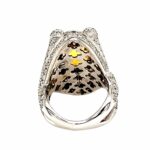 Citrin Cocktail Ring Gr. 56 ca. 3,44 ct Diamanten Weißgold 750/ 18K - Bild 5 Vorschau