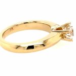 Solitärring Gr.50 ca. 1,0 ct Brillant Gelbgold 585/ 14K - Bild 5 Vorschau
