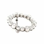 Brosche ca. 2,0 ct Brillanten Diamant Brosche Weißgold 750/ 18K - Bild 4 Vorschau
