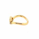 Chrysopras Ring ca. 0,10 ct Diamanten Gold Ring Gelbgold 750/ 18K - Bild 3 Vorschau