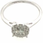 Entourage Ring Gr. 53,5 ca. 0,35 ct Diamanten Weißgold 750/18K - Bild 6 Vorschau